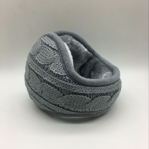 

winter warm knitting earmuffs fashion earcap scalable foldable earmuffs, Blue;gray