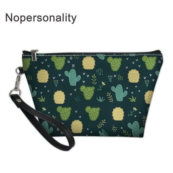 

nopersonality cacttus печати многофункциональные путешествия косметичка neceser женщины косметика сумки туалетные принадлежности organizerma