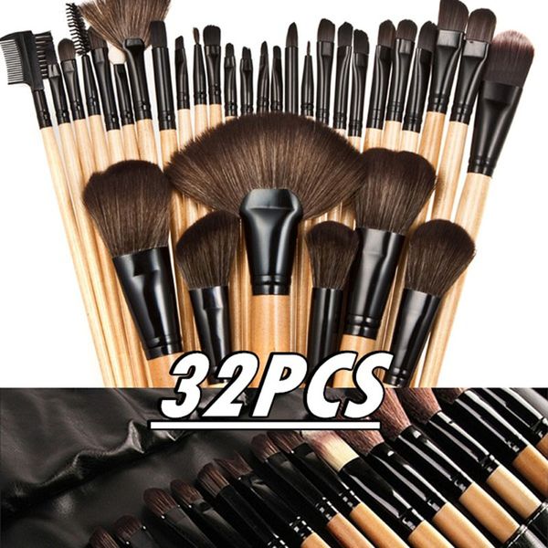 

makeup brushes 32pcs/set professional tool eye shadow foundation blush blending brush kit cosmetic maquiagem set