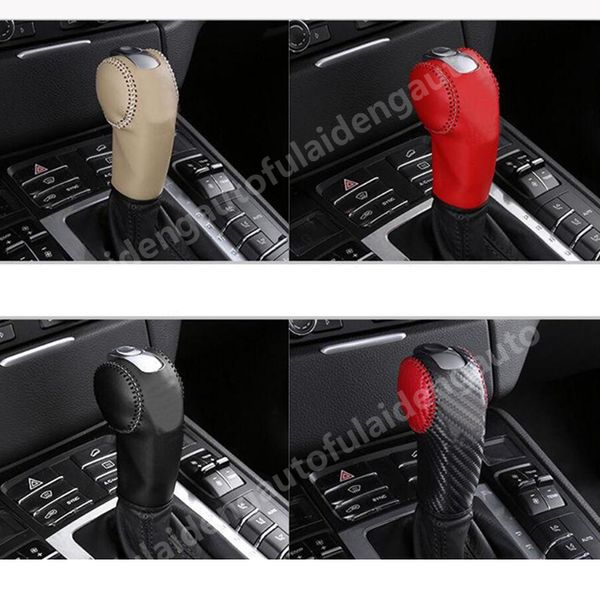 

for macan 2014-2019 new diy automatic leather gear shift knob cover trim car accessories