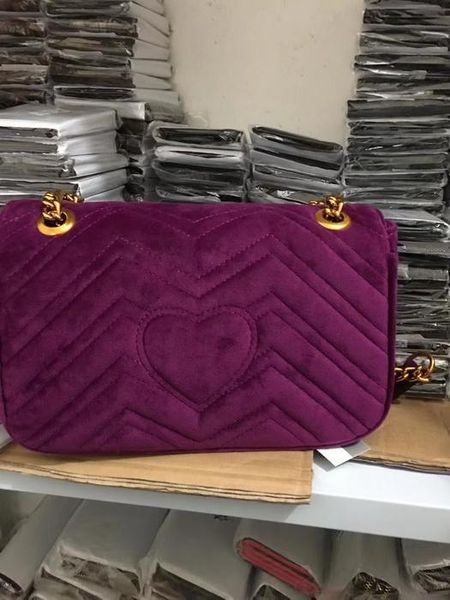 

shiopping 2020 new gift fashion black chain makeup bag famous luxury party bag marmont velvet shoulder bag womendesigner bags #3699