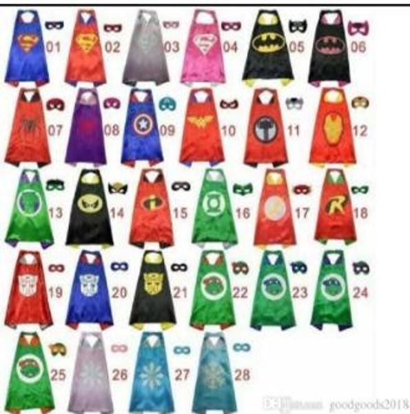 

28 tyle one layer include logo 70 70cm uper hero cape and ma k et uperhero co play cape ma k halloween cape ma k for kid t410