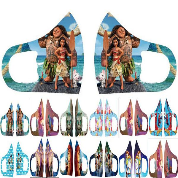 

8years performance masks masks mouth mask cartoon facemasks stretch princess face fashion mdptt zlhome, Black