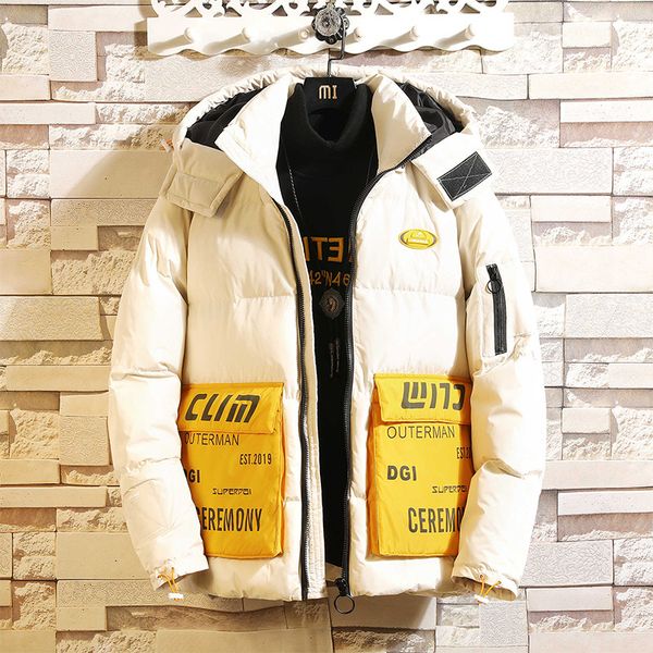 

autumn 2019 new explosion models loose detachable hat tooling trend youth simple men's casual cotton clothing, Black