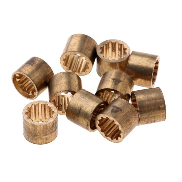 

10pcs brass snooker pool cue ferrules cue tips billiards accessories 9.5mm