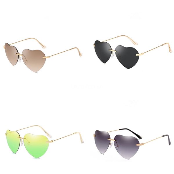 

small oval heart-shaped sunglasee men women retro metal frame yellow red vintage tiny round skinny male female sunglass uv400 #37445, White;black
