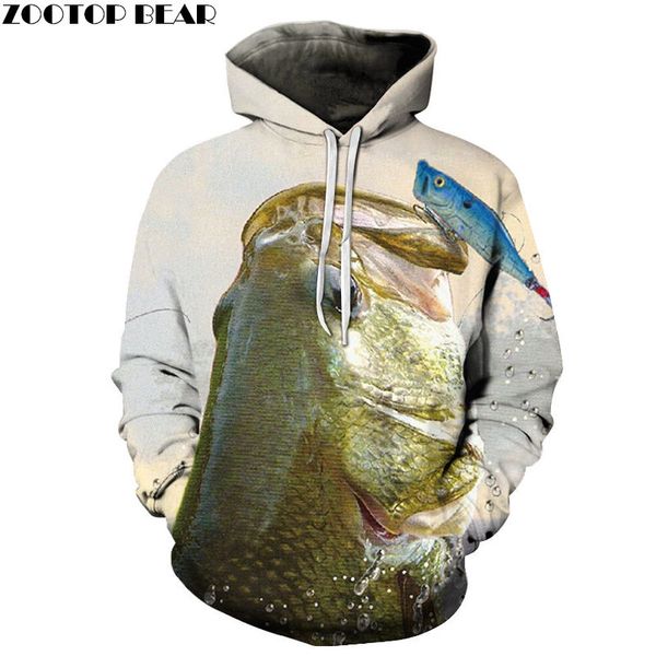 

рыба забавный животный мужской весенние кофты мужские толстовки горячие рукава случайные спортивные костюмы 3d печати топы падение корабль в, Black
