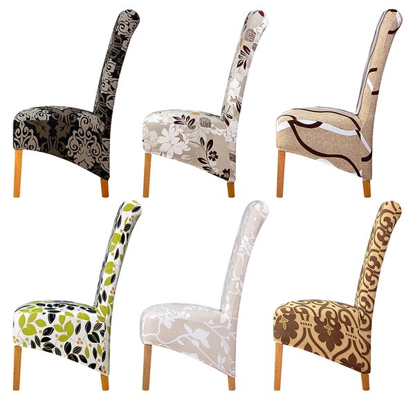 

large size long back chair cover king high back spandex fabric chair covers restaurant l party banquet slipcovers