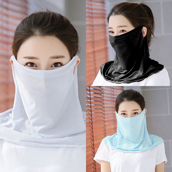 

83nr0 liva girl punk style scarf headband bandana seamless multifunctional scarf face mask tube ring printed men women, Black