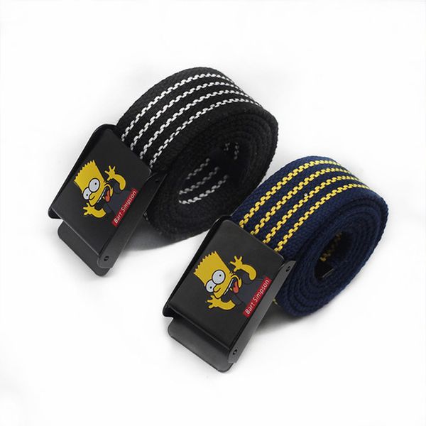 

мужчины женщины мода все матч мультфильм дизайн ткани поясной ремень для мужчин женщин