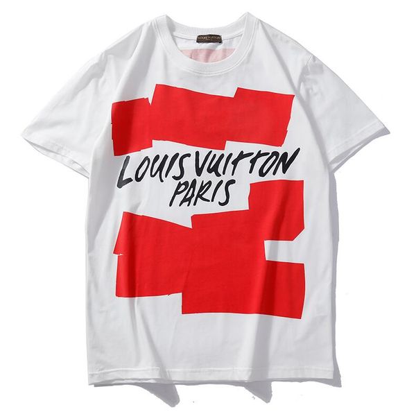 

2019 модный бренд дизайнер футболка хип-хоп белая мужская одежда повседневная футб