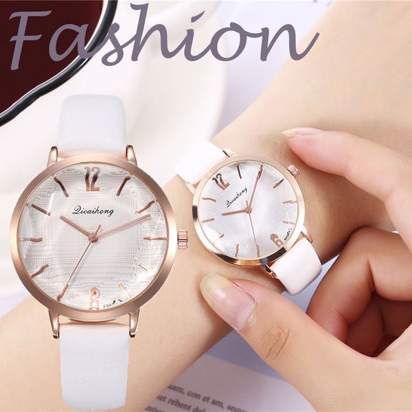 

mujer zegarek damski bayan kol saati relojes para licaihong sleek dial face glass belt ladies quartz gift wrist orologio uomo, Slivery;brown