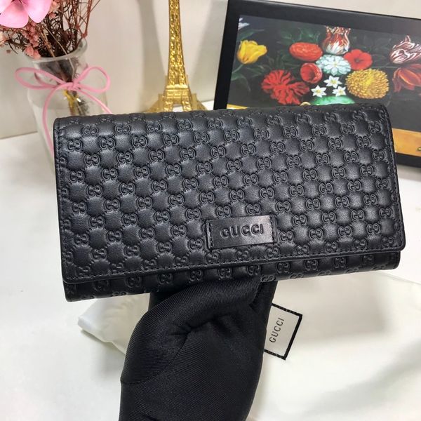 

женка мода новй длиннй конвеѬ коелек каѬа клип изканнй дођг бђмажники, Black