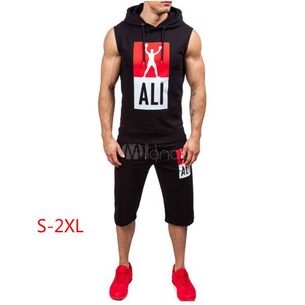 

20ss summer designer tracksuit for men letters printed sleeveless sweat suits men's running l0g0 hoodie shorts track suits active cloth, Gray