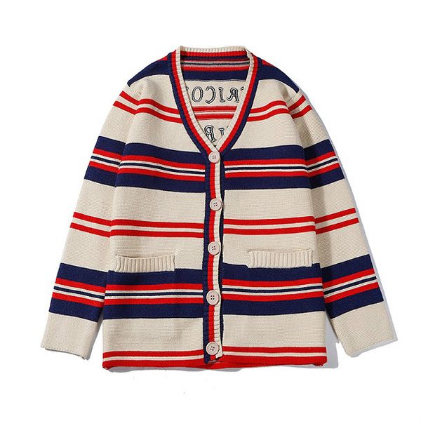 

женская марка вязать кардиган бренд свитера для молодежи девушки полоса топы теплые кнопки свитер новая мода 2020 бренд одежды бесплатная до, White;black