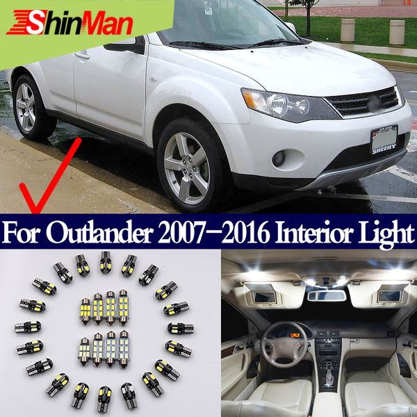 

shinman 4x error ed master led interior lighting kit led conversion kit for mitsubishi outlander accessories 2007-2016