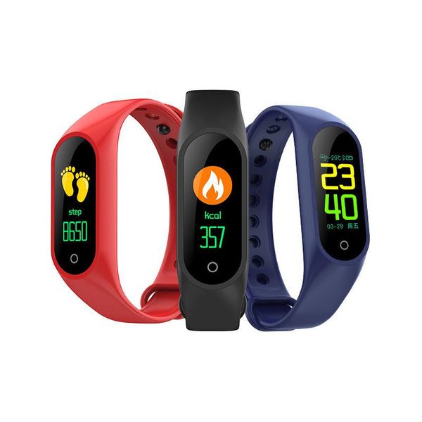 Smart Smart Tracker Fitness M3 Smart Watch con Wrist Rate Wristband Bracciale impermeabile per IOS e Android Retail Package