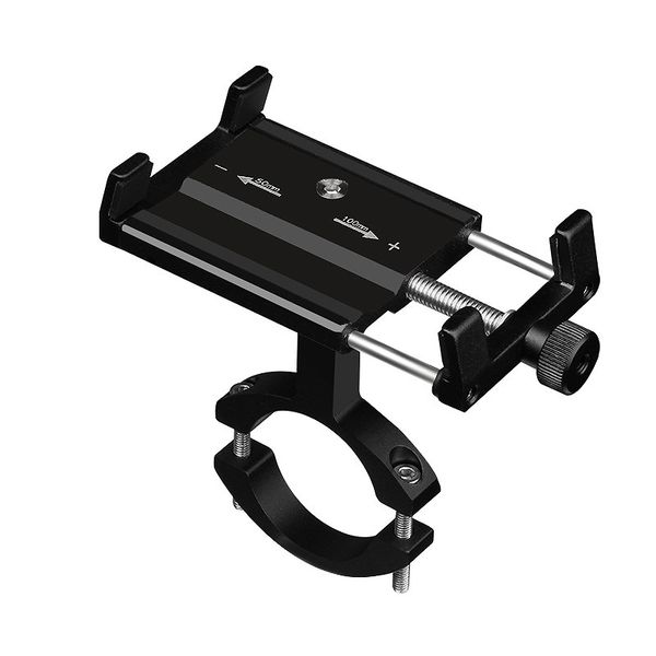 

aluminum bicycle phone holder for 3.5-6.2 inch smartphone adjustable support gps bike phone stand mount bracket black