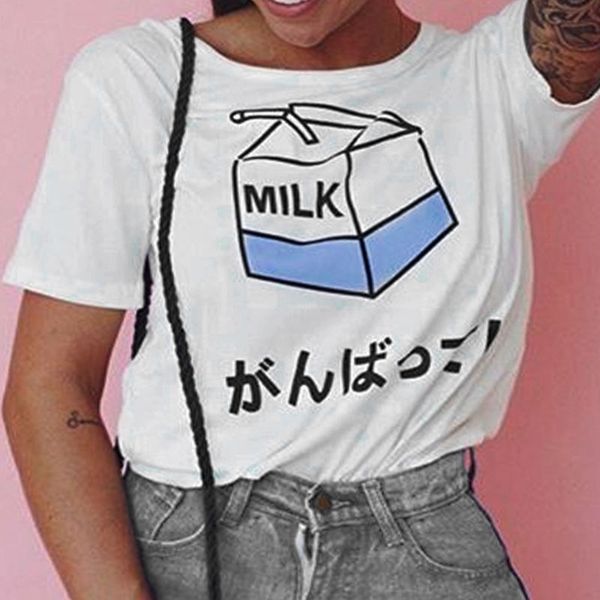 

fashion womens ladies summer loose cotton short sleeve t-shirt hot, White