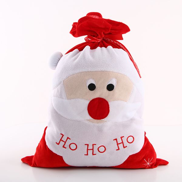 

christmas santa sack stocking ho ho drawstring gift bags candy present bag merry christmas ornaments new year decorations