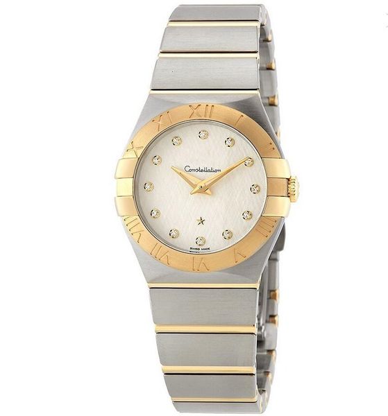 

Лучшие качества 123.20.27.60.52.001 Quartz Silver Алмазный Циферблат золото из нержавеющей стал