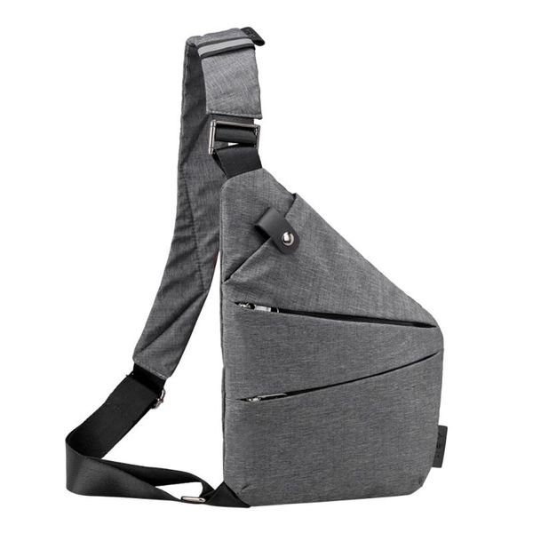 

fashion women men sling shoulder bag casual anti-theft chest bag balack canvas crossbody bags for women