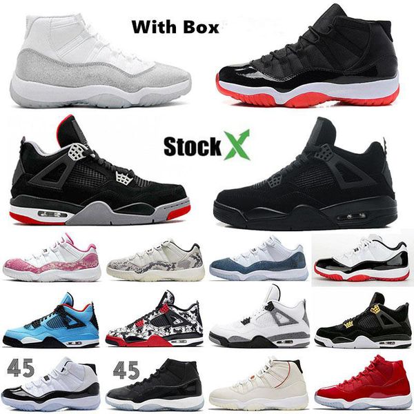 

new 2019 bred white cement 4 4s what the cactus jack cool grey mens basketball shoes 11 11s concord 45 pure money royalty men sport sneakers