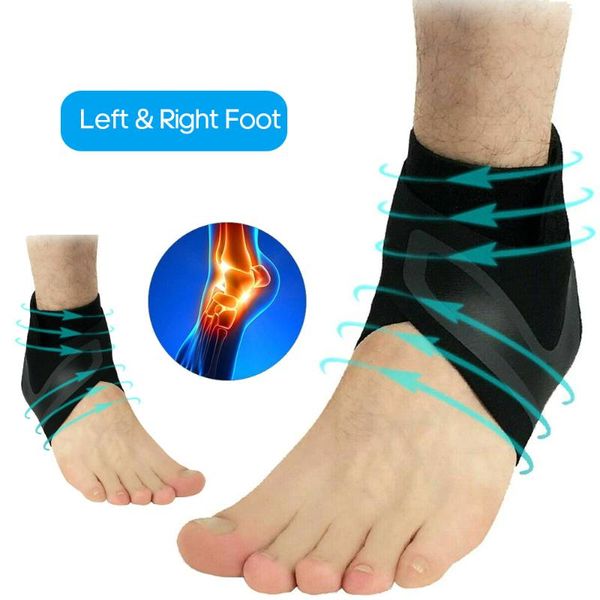 

ankle support 1 pc sports brace fitness gym gear elastic foot weights wraps protector legs power weightlifting, Blue;black