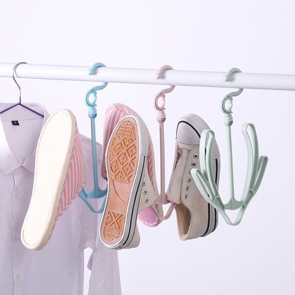 

multifunction hanging shoe rack outdoor windproof hook storage hanging shoe rack wholesale