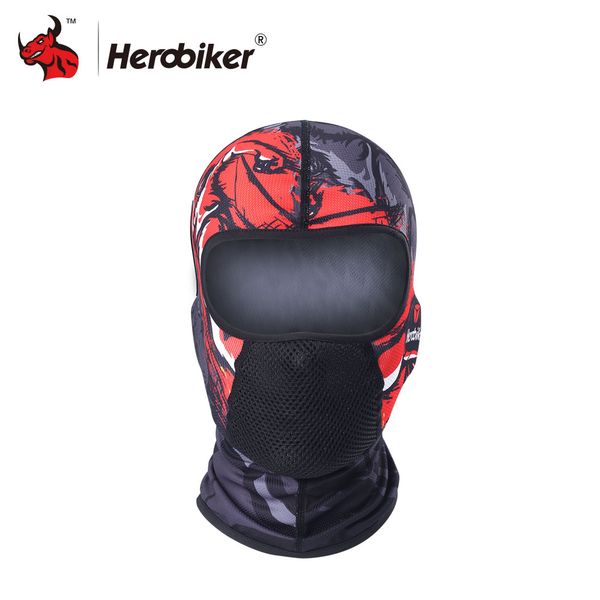 

herobiker motorcycle face mask balaclava summer moto bikers mask motorcycle bicycle face shield sun-protection