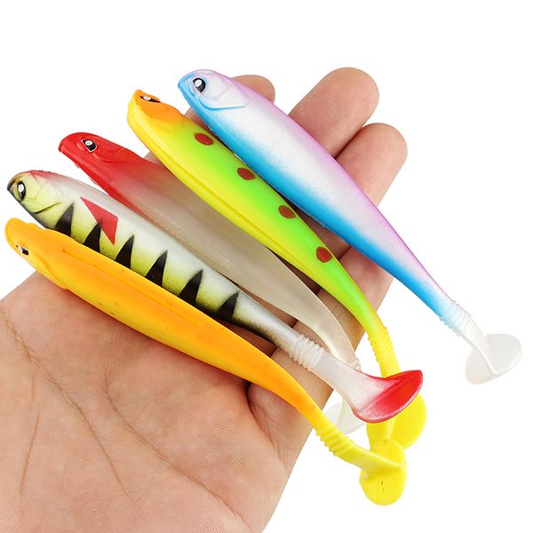

5pcs/lot soft swin fishing lure 10g/12cm soft bait silicone bass pike minnow swimbait plastic lure