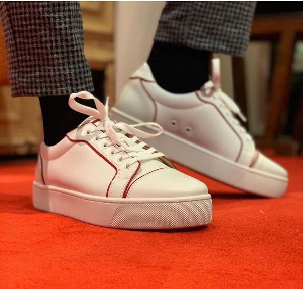 

platform sneakers white genuine leather red bottom sneakers shoes low vieirissima outdoor comfortable white rubber sole sports, Black