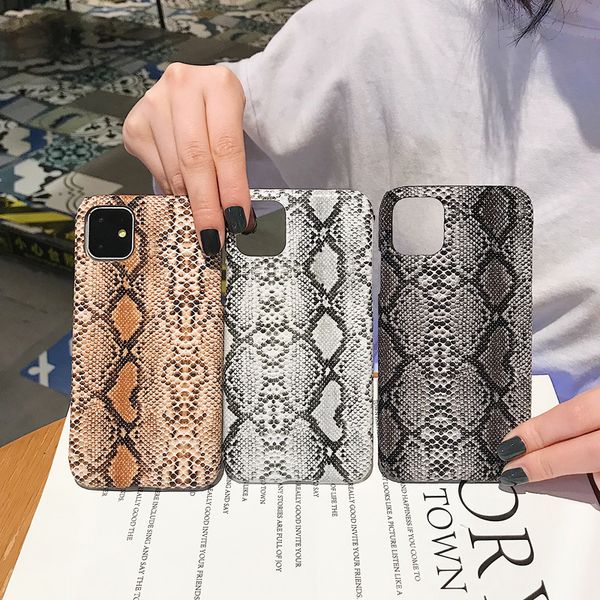 

Luxury Vintage 3D Snake Skin Case Ultra Thin Кожа PU противоударный Доспех крышка чехол для iPhone 11 Pro XR XS