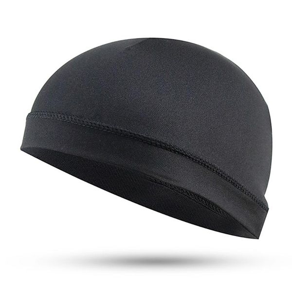 

cycling caps & masks cap outdoor sports men bicycle bike helmet liner running skiing motorcycle beanie balaclava headwear, Black