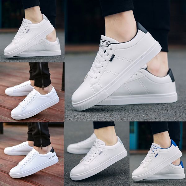 

casual shoes for men new fashions high-quality designer white shoes students low cut comfortable flat sneakers, Black