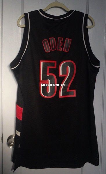 

wholesale greg oden #52 jersey men black t-shirt vest stitched basketball jerseys ncaa, Black;blue