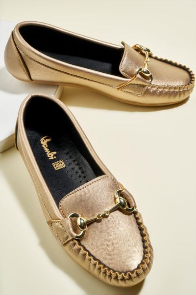 

bambi gold women loafer shoes h0516120009, Black