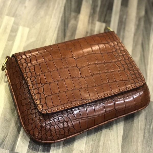 

3a classic wallet handbag ladies crossbody bag clutch bag soft leather folding messenger bag black fannypack handbag with box wholesale