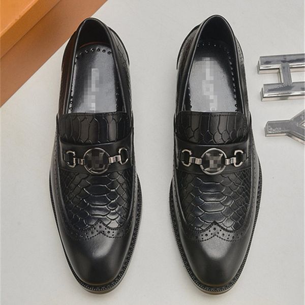 

2020 italian mens shoes casual luxurious brans summer men loafers split leather moccasins comfy breathable slip on boat shoes us6-11, Black