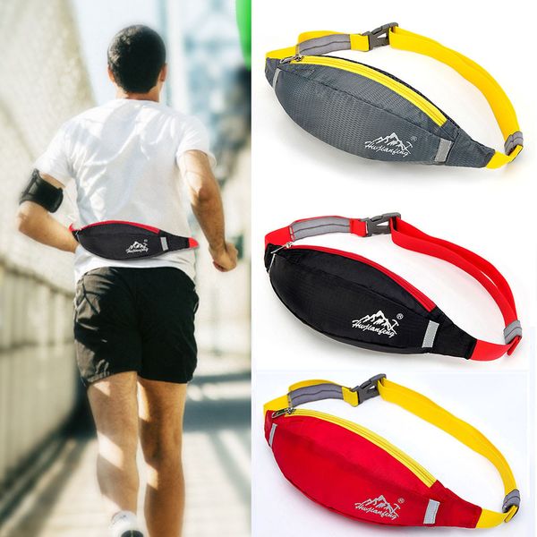 

2019 running belt waterproof running belt bum waist pouch fanny pack camping sport hiking zip bag high quality