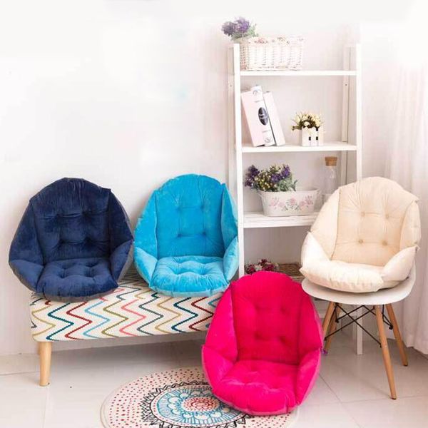 

soft plush shell design seat cushion lumbar back support cushion pillow for beach/office home car seat chair buttocks pad