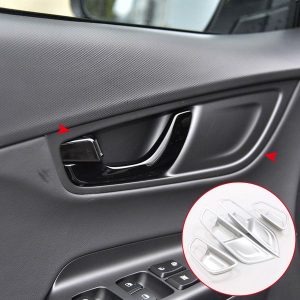 Abs Matte Interior Inner Car Door Handle Bowl For Hyundai Kona