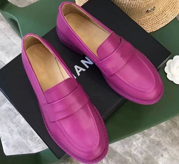 

новые бездельники тапок luxury натуральной кожа женской обувь платформа тройной обувь chaussures женских тренеры эспадрилья воздух с коробко, Black