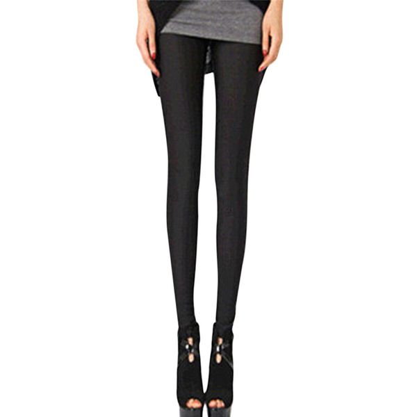 

yoga workout leggings fitness women sports gym fluorescent stretch milk silk leggings skinny elasticity pants trousers, Black
