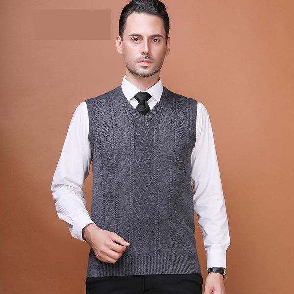 

new arrival fashion men wool v-neck jacquard winter vest, sleeveless sweater computer knitted casual mens size m  xl 2xl 3xl, Black;white