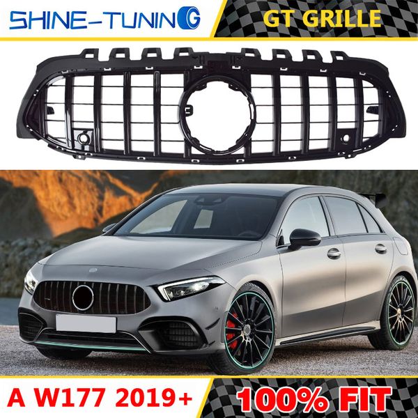 2019 2019 New A Class W177 Suitable For Mercedes Amg Gt Grill A35 A45 Grille Front Bumper Racing A200 Hatch Back Sedan Front Grill From Actiomauto