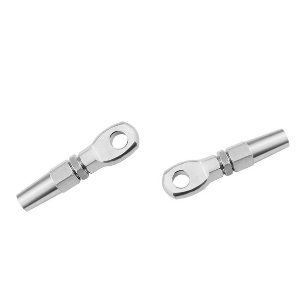 

2x stainless steel wire cable rope diy fitting rigging hardware 5mm