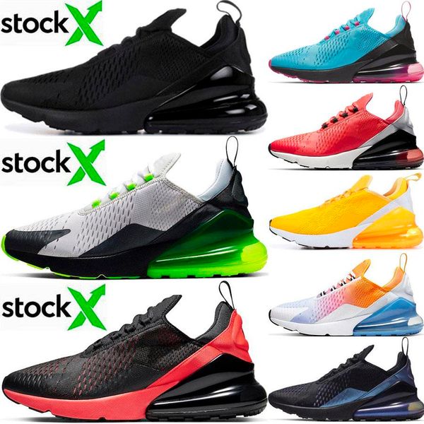 

2020 новые подушки 270 мужские кроссовки тройной black summer градиенты 270s дизайнер кроссовки радуга 27с женщины спортивные тренажеры разм