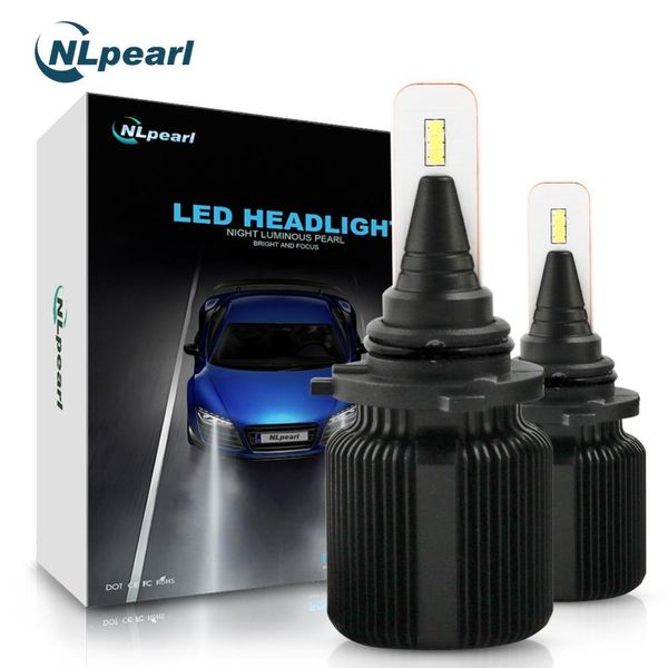 

nlpearl 2pcs 8000lm 60w 6500k h4 h7 h8 h9 h11 h13 car led headlights white fog lamps 9005 hb3 9006 hb4 fog light bulbs canbus