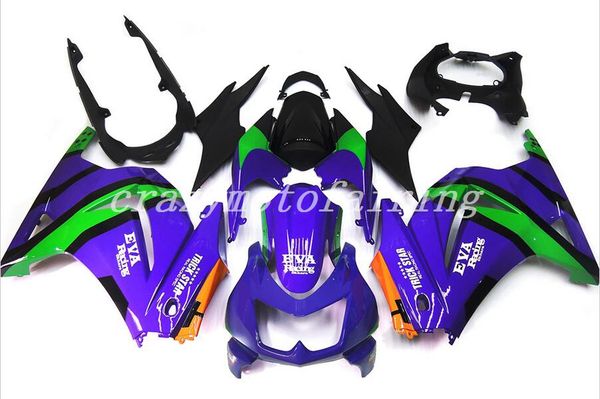 

new injection mold abs fairings kit fit for kawasaki ninja250 zx250r 2008 2009 2010 2011 2012 ex250 08 09 10 11 12 set custom purple cool